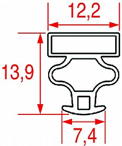אטם דלת מקרר מגנטי לחיצה א:2000 (פרופיל 1024) אטם דלת מקרר מגנטי לחיצה א:2000 (פרופיל 1024)