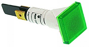 נורת ביקורת ראש מרובע 220/380V (ירוקה) נורת ביקורת ראש מרובע 220/380V (ירוקה)