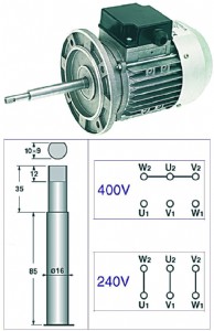 מנוע תנור מסחרי 220/380V 350W זנוסי מנוע תנור מסחרי 220/380V 350W זנוסי
