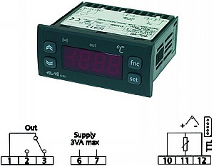 בקר טמפ' ELIWELL IC912 0-300C בקר טמפ' ELIWELL IC912 0-300C