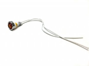 נורת ביקורת עם חוטים 24V (כתומה) נורת ביקורת עם חוטים 24V (כתומה)